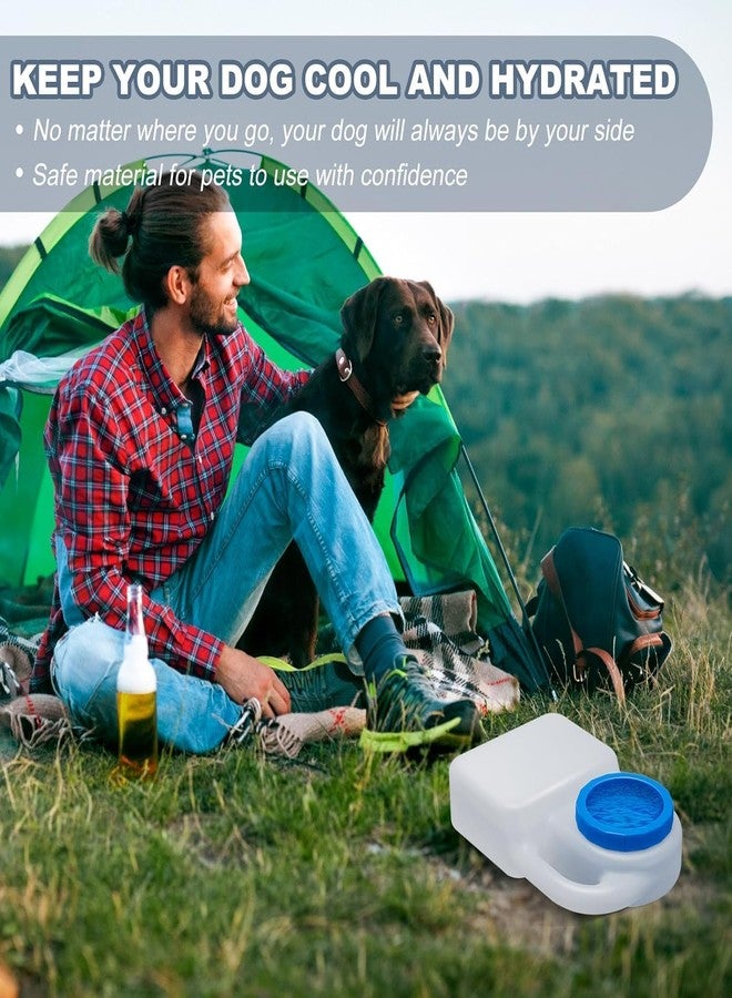 Divik Dispenser Small Large Cat Puppy Dog with Carry Handle & Drinking Bowl Container No Spill Pet Water Bottle Portable Dog Travel Water Bowl Leak Proof Pet Water Dispenser (1Pcs) - Image 3